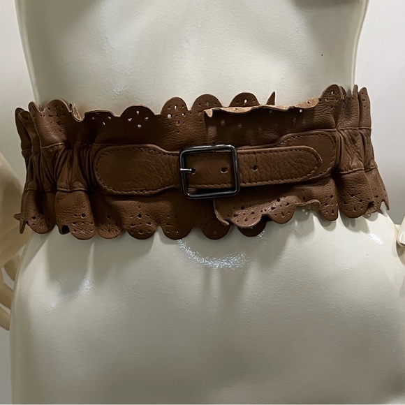 Zara leather and suede belt - Picture 1 of 4